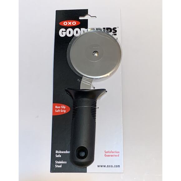 OXO Good Grips Pizza Wheel Cutter Heavy Duty Stainless Steel Non Slip Soft Grip - Picture 1 of 4